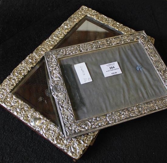 Silver frame & mirror